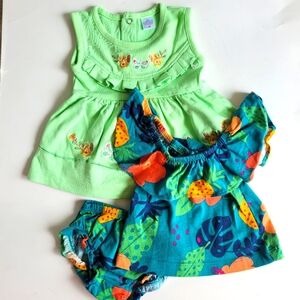 2 Summer Outfits Baby Girl newborn
